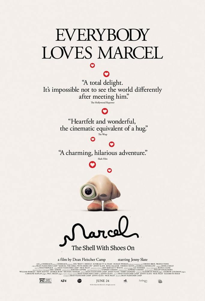 پوستر فیلم «مارسل صدف با کفش»(Marcel the Shell with Shoes On)